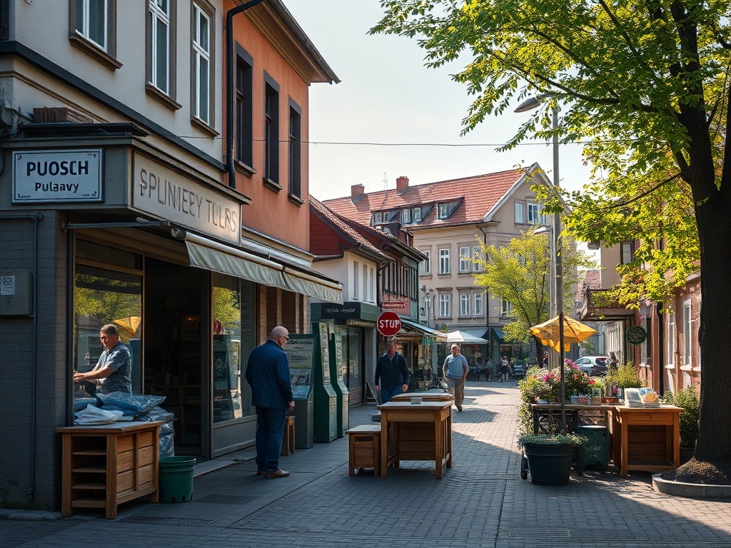 Autobus mini marki Solaris, potencjalnie kursujący po ulicach Puław